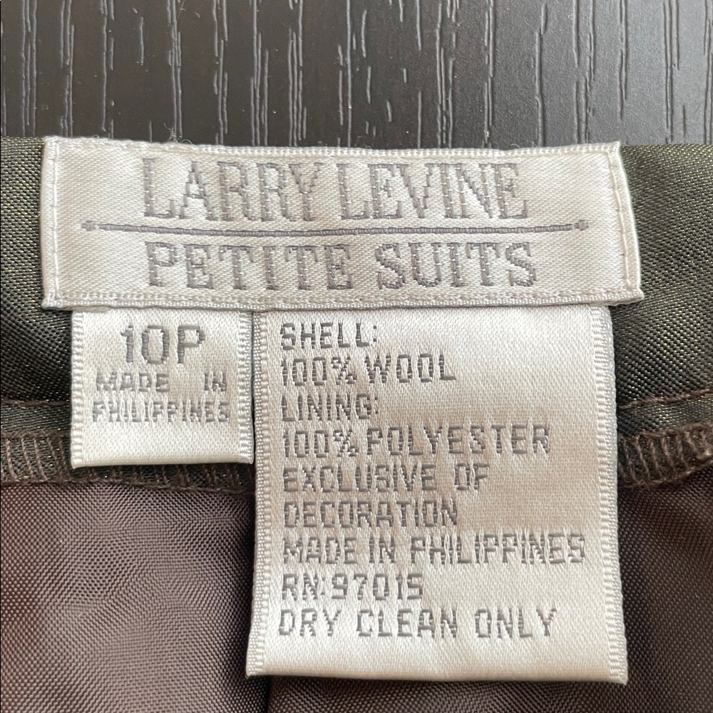 Larry Levine Dark Brown Skirt - Picture 4 of 6